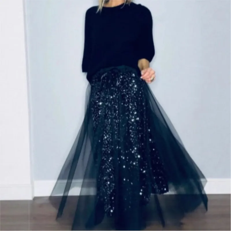 Retro Fashion Shiny Gauze Dress Skirt Pleated Leopard Print Tulle Skirt High-Waist Full Flare A-Line Casual Big Swing Maxi Skirt
Retro Fashion Shiny Gauze Dress Skirt Pleated Leopard Print Tulle Skirt High-Waist Full Flare A-Line Casual Big Swing Maxi Skirt