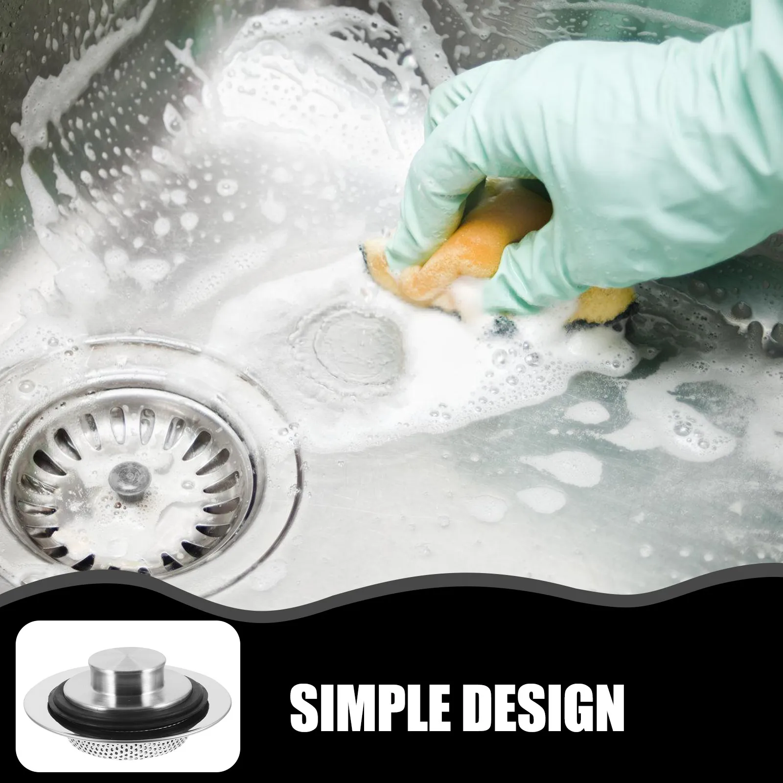 Комплект из 1 шт.: Защитный фильтр-заглушка для кухонной мойки из нержавеющей стали, предотвращающий засоры и брызги
Комплект из 1 шт.: Защитный фильтр-заглушка для кухонной мойки из нержавеющей стали, предотвращающий засоры и брызги