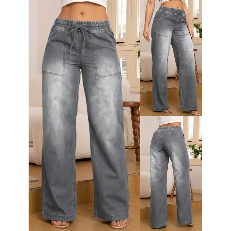 High Waist Straight Leg Jeans T 67242 High Waist Jeans Straight Cut Blue Denim Women's Fashion Spring 2026
High Waist Straight Leg Jeans T 67242 High Waist Jeans Straight Cut Blue Denim Women's Fashion Spring 2026