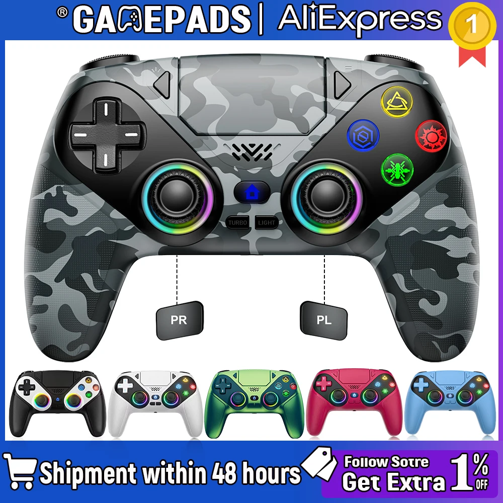 Wireless For PS5 Controller Gaming PS5 Console With Turbo Touchpad Hall Trigger, Vibration Headphone Function Bluetooth Gamepad
Wireless For PS5 Controller Gaming PS5 Console With Turbo Touchpad Hall Trigger, Vibration Headphone Function Bluetooth Gamepad