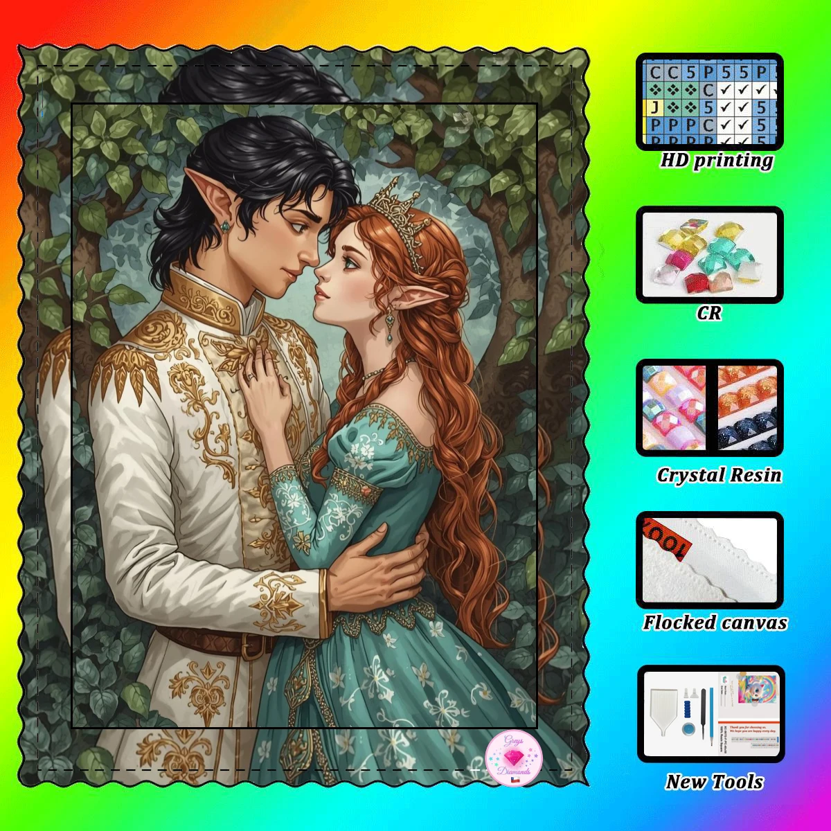 【Gheys_ Diamond Art】Lovers Crystal AB Rhinestone Fairy Dust Rhinestone Perfect Resin Diamond
【Gheys_ Diamond Art】Lovers Crystal AB Rhinestone Fairy Dust Rhinestone Perfect Resin Diamond