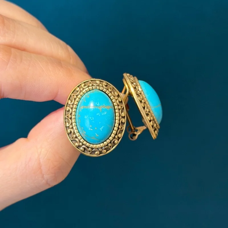 Vintage Oval Sea Blue Natural Stone Stud Earrings For Jewelry Making Women Luxury Quality Designer Gold Color Antique 2026 Trend
Vintage Oval Sea Blue Natural Stone Stud Earrings For Jewelry Making Women Luxury Quality Designer Gold Color Antique 2026 Trend
