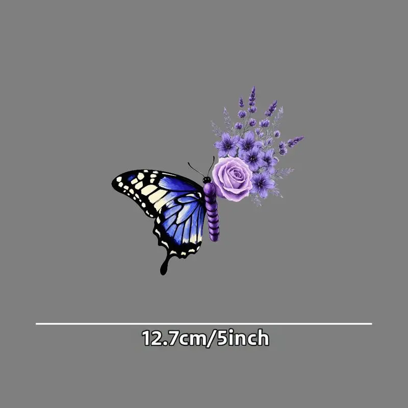 1Pc 2D Flat Blue White Butterfly & Purple Flower Vinyl Sticker, Waterproof Durable Decal for Car Window & Body
1Pc 2D Flat Blue White Butterfly & Purple Flower Vinyl Sticker, Waterproof Durable Decal for Car Window & Body