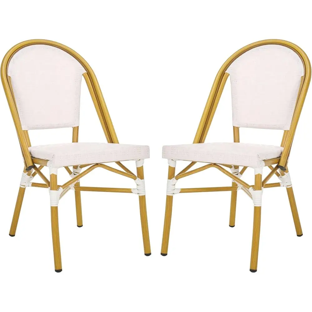 Набор из 2 белых стульев для уличного бистро Lydia, полностью собранный
Набор из 2 белых стульев для уличного бистро Lydia, полностью собранный