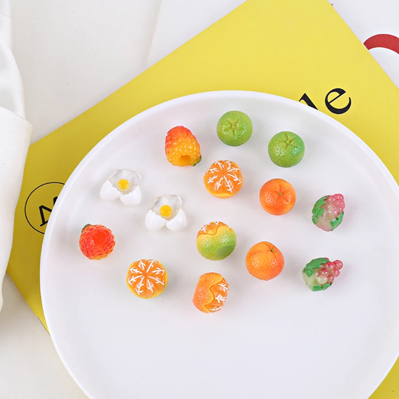 10pcs Resin Fun Peel Orange Grape Omelette Diy Accessories Cute Hairpin Earrings Key Chain Material Handmade Charms
10pcs Resin Fun Peel Orange Grape Omelette Diy Accessories Cute Hairpin Earrings Key Chain Material Handmade Charms