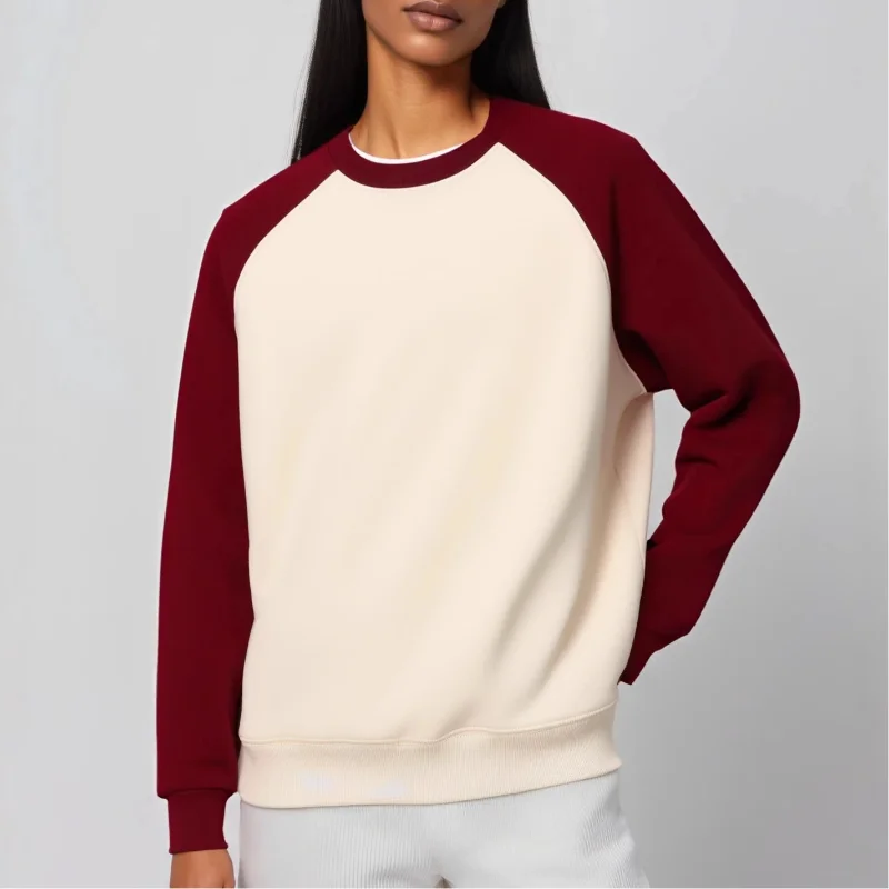 Women's Raglan Sleeve Crew Neck Sweatshirt Color Block Design Casual Loose Fit Pullover For Daily Wear
Women's Raglan Sleeve Crew Neck Sweatshirt Color Block Design Casual Loose Fit Pullover For Daily Wear