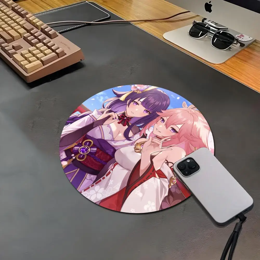Circular mouse pad Genshin Raiden Ei Animation Games fine patternsOffice rotundity Computer Desk Mat Table LaptopNonslip
Circular mouse pad Genshin Raiden Ei Animation Games fine patternsOffice rotundity Computer Desk Mat Table LaptopNonslip