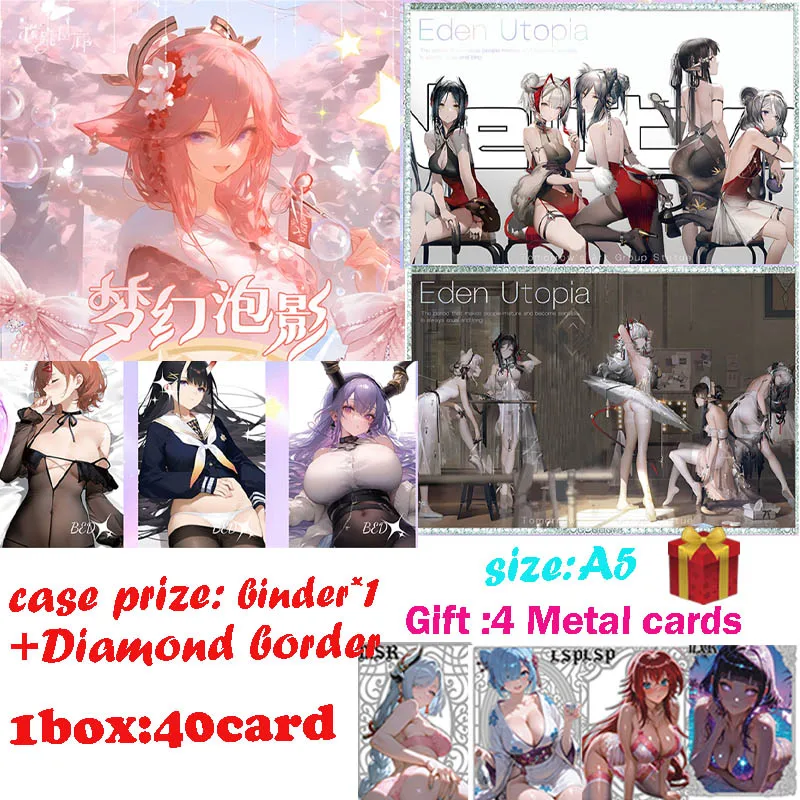 2025 New Heartbeat Gallery Bubble Shadow A5 Boards Goddess Story Waifu Collection Cards Design for ACG CCG TCG Fans Gift
2025 New Heartbeat Gallery Bubble Shadow A5 Boards Goddess Story Waifu Collection Cards Design for ACG CCG TCG Fans Gift