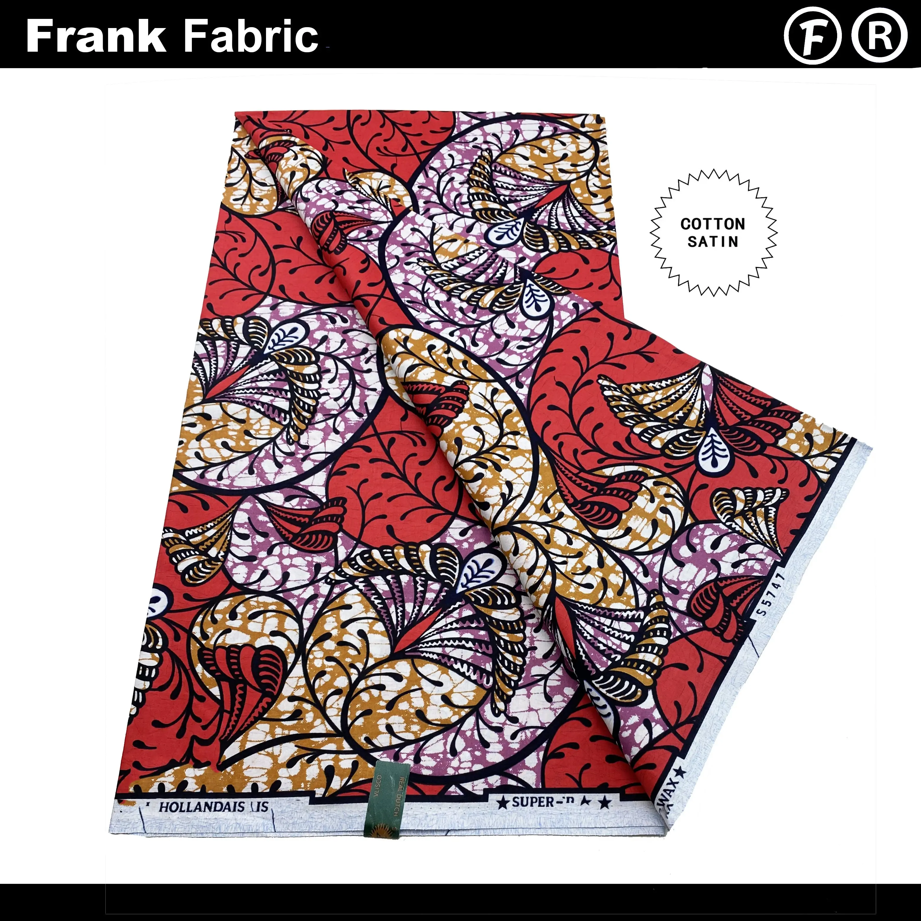 Certified Super Authentic African Wax Fabric 100 Cotton Genuine Dutch Ankara Print Fabrics For Sewing With QR Code VLS0907.001 
Certified Super Authentic African Wax Fabric 100 Cotton Genuine Dutch Ankara Print Fabrics For Sewing With QR Code VLS0907.001