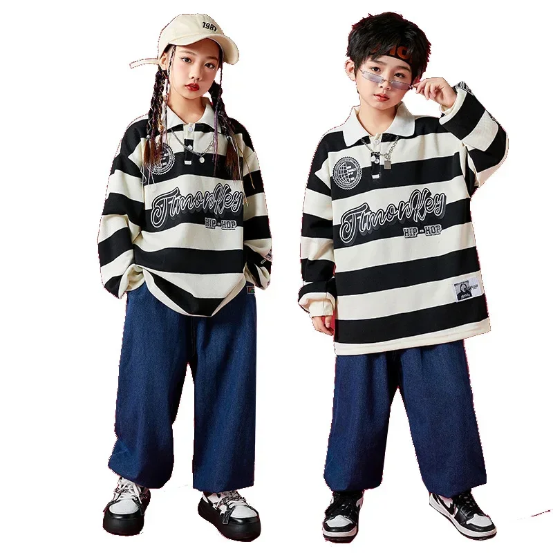 Kids Big Boys Girls Loose Casual Fashion Stripe Tshirt Denim Pants Children Streetwear Hip Hop Tee Shirt Wide Leg Jeans Trousers
Kids Big Boys Girls Loose Casual Fashion Stripe Tshirt Denim Pants Children Streetwear Hip Hop Tee Shirt Wide Leg Jeans Trousers