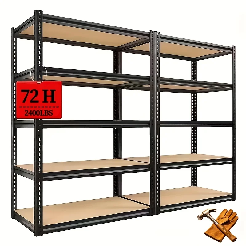 60/72 Inch Heavy-duty Metal Storage Rack, with A Load-bearing Capacity Of 480 Pounds Per Layer, Adjustable Height, Easy Assembly for Independent Garage, Warehouse, Home, And Office Shelves - Industrial Style Sorting Rack, Utility Shelves
60/72 Inch Heavy-duty Metal Storage Rack, with A Load-bearing Capacity Of 480 Pounds Per Layer, Adjustable Height, Easy Assembly for Independent Garage, Warehouse, Home, And Office Shelves - Industrial Style Sorting Rack, Utility Shelves