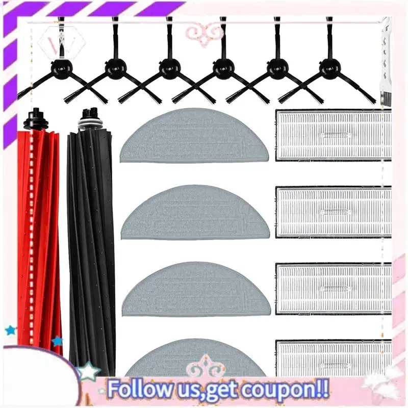 A50F-Replacement Parts Accessories For Roborock S8 Pro Ultra Robot Vacuum Cleaner Main Side Brush Hepa Filters Mop Pads
A50F-Replacement Parts Accessories For Roborock S8 Pro Ultra Robot Vacuum Cleaner Main Side Brush Hepa Filters Mop Pads