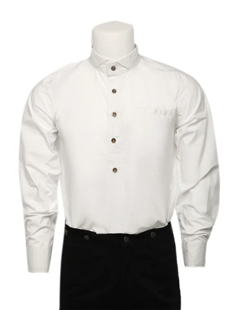 High Quality Men's Steam Punk Blouse Long Sleeves White Shirts Vintage Renaissance Blouse Cosplay Costume for Men Kids
High Quality Men's Steam Punk Blouse Long Sleeves White Shirts Vintage Renaissance Blouse Cosplay Costume for Men Kids