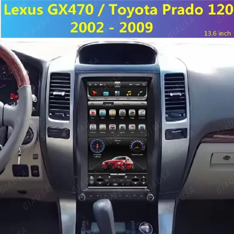 13.6'' Android 13 Radio For Toyota Land Cruiser Prado 120/Lexus GX470 2002-2008 Car GPS Navigation Head Unit Car Multimedia Play
13.6'' Android 13 Radio For Toyota Land Cruiser Prado 120/Lexus GX470 2002-2008 Car GPS Navigation Head Unit Car Multimedia Play