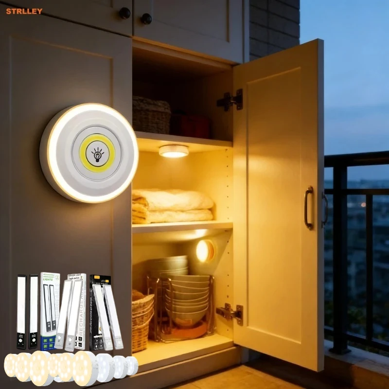 Dimmable LED Under Cabinet Light Remote Control Rechargeable /Battery Operated Closet Light for Wardrobe Bathroom Night Lighting
Dimmable LED Under Cabinet Light Remote Control Rechargeable /Battery Operated Closet Light for Wardrobe Bathroom Night Lighting