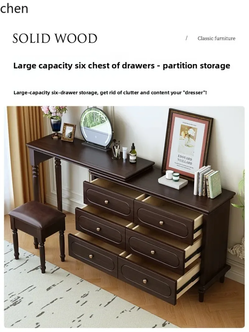 d8 Solid Wood Dressing Table and Chest of Drawers Integrated Bedroom Storage Cabinet Corner Makeup Table
d8 Solid Wood Dressing Table and Chest of Drawers Integrated Bedroom Storage Cabinet Corner Makeup Table