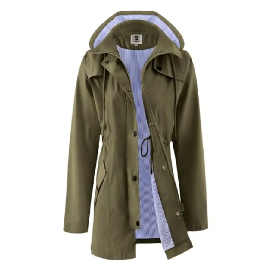 Women's Long Rain Jacket Waterproof Rain Coat with Hood Outdoor Light Raincoats Windbreaker
Women's Long Rain Jacket Waterproof Rain Coat with Hood Outdoor Light Raincoats Windbreaker