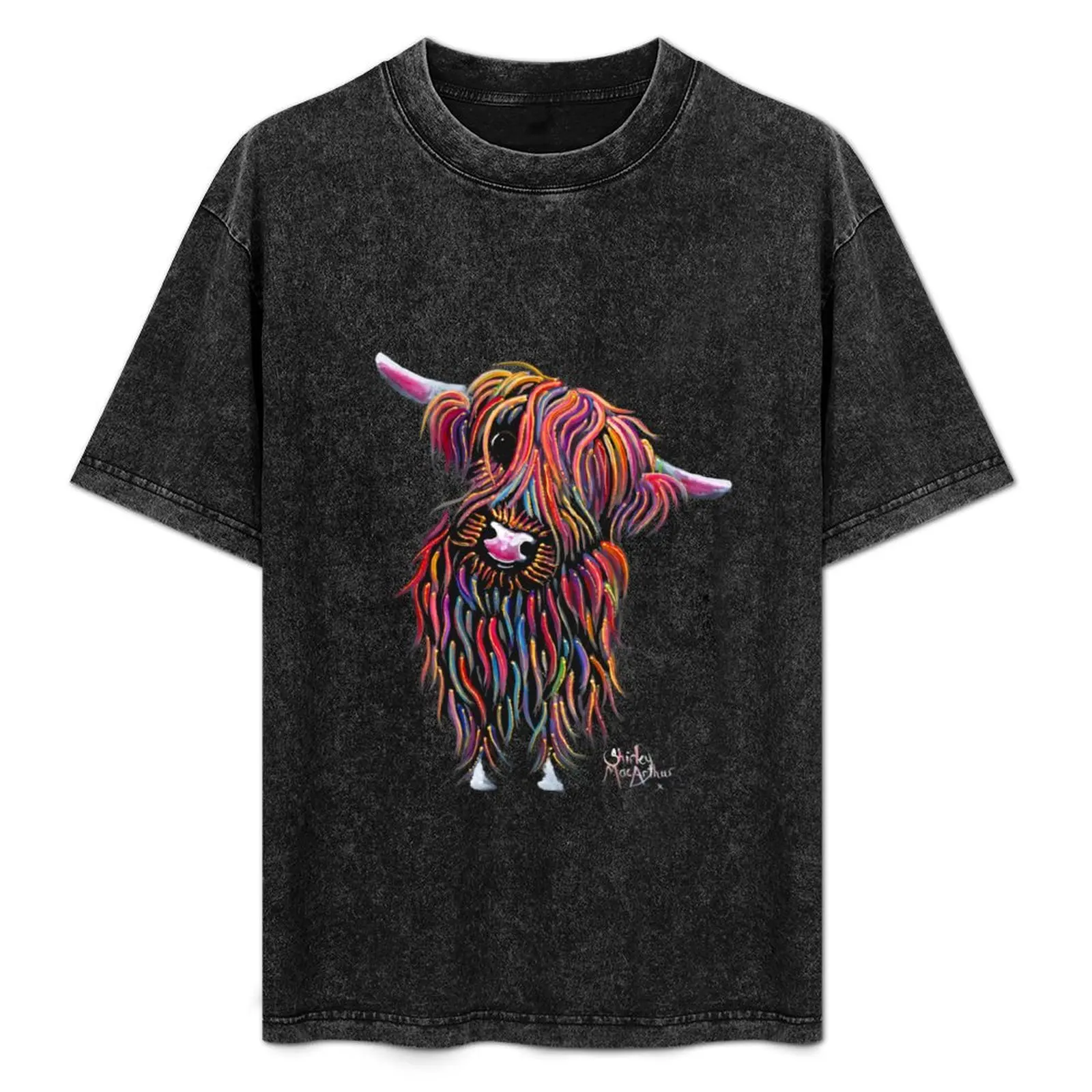 Scottish Highland Cow ' BoLLY ' by Shirley MacArthur T-Shirt Urban Style Casual Short Sleeve Top
Scottish Highland Cow ' BoLLY ' by Shirley MacArthur T-Shirt Urban Style Casual Short Sleeve Top