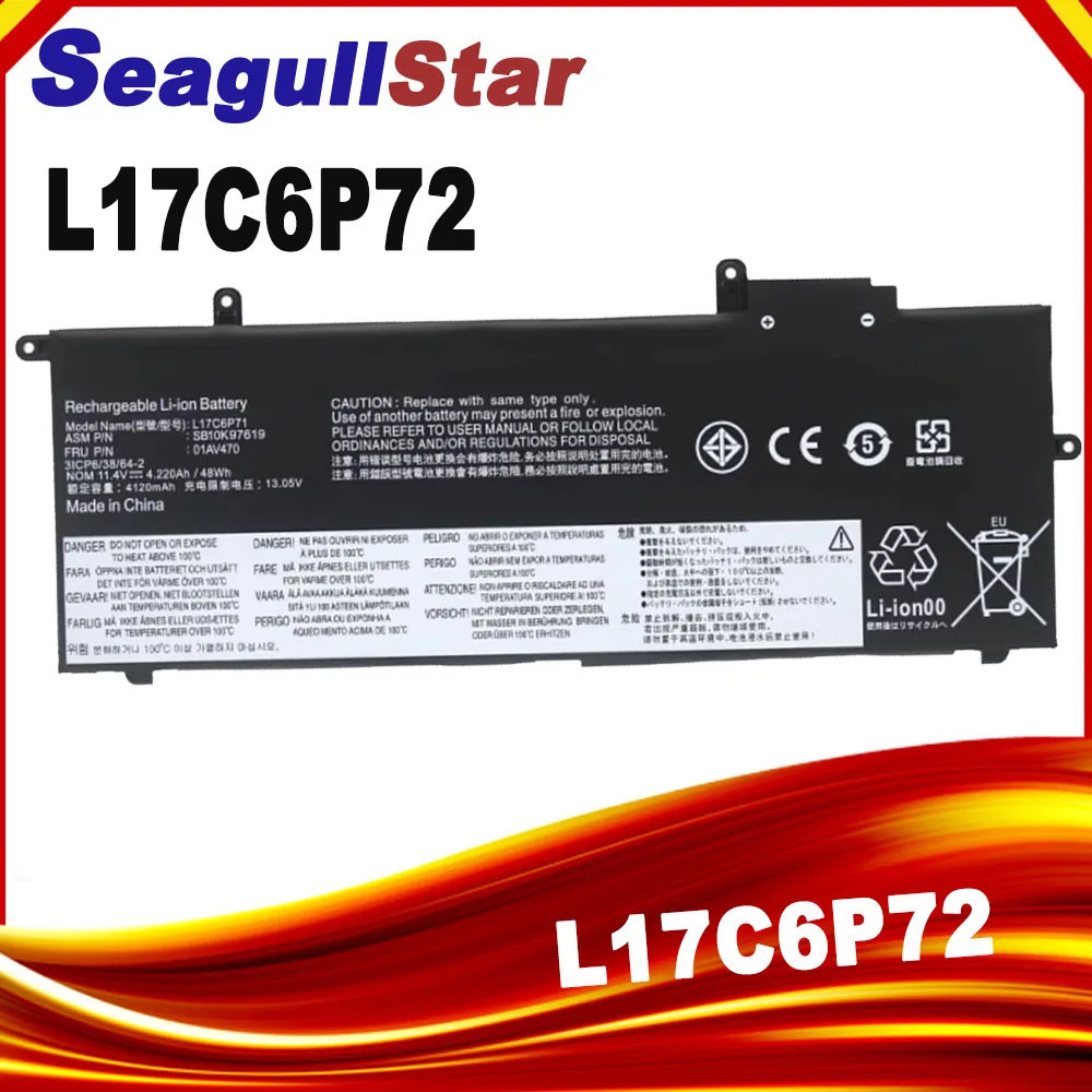 L17C6P71 Laptop Battery for Lenovo ThinkPad X280 A285 Series SB10K97619 01AV470 01AV471 L17L6P71 L17M6P71 SB10K97617 48Wh
L17C6P71 Laptop Battery for Lenovo ThinkPad X280 A285 Series SB10K97619 01AV470 01AV471 L17L6P71 L17M6P71 SB10K97617 48Wh