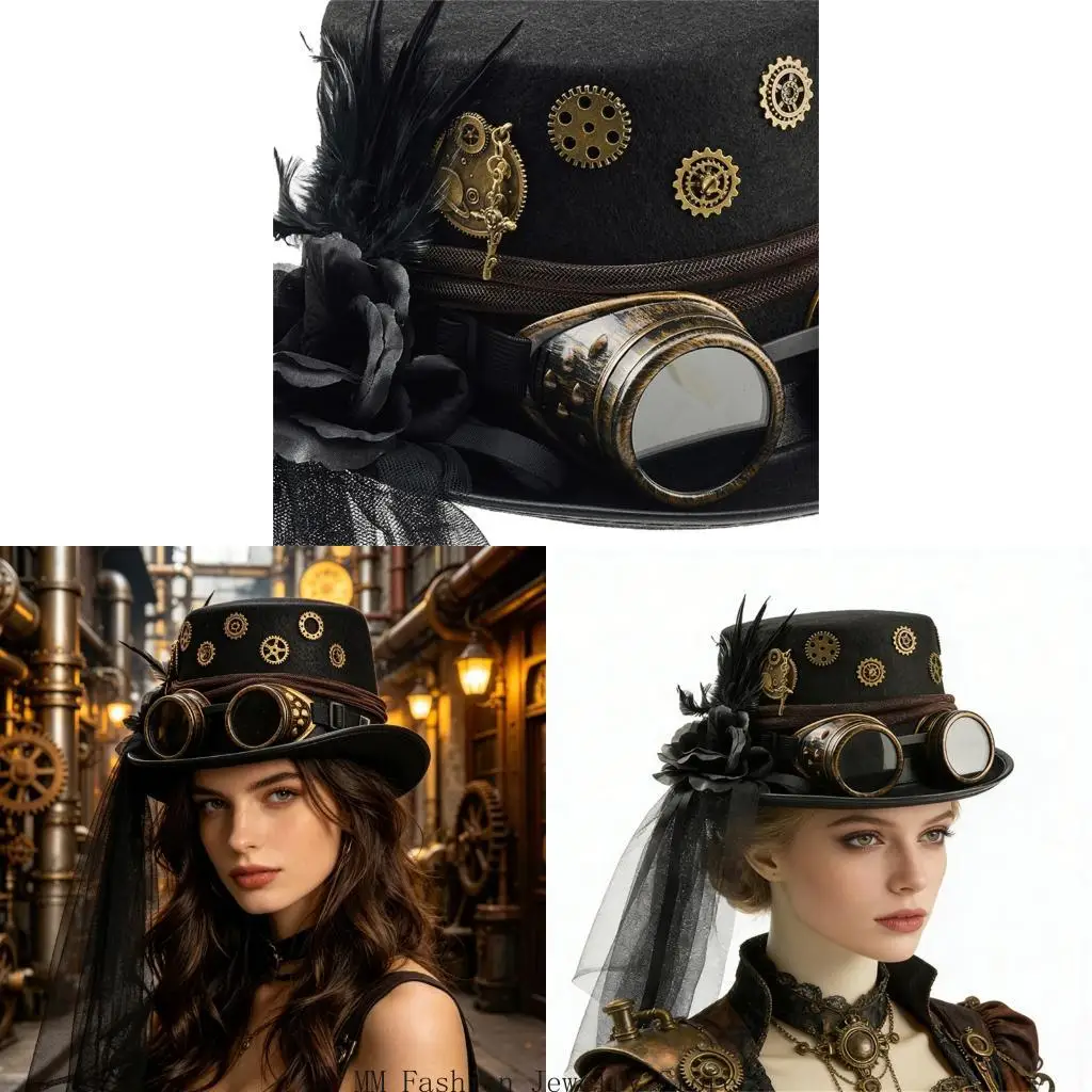 Elegant Steampunks Themed Hat Combining Netting And Industrial Gear D0UB
Elegant Steampunks Themed Hat Combining Netting And Industrial Gear D0UB