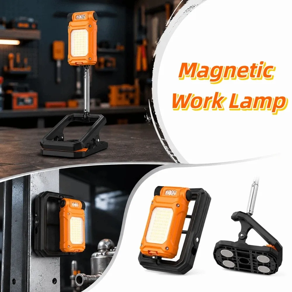 Strong Magnetic Adsorption Telescopic Work Light Red Blue Warning Light Digital Display USB Rechargeable Lamp
Strong Magnetic Adsorption Telescopic Work Light Red Blue Warning Light Digital Display USB Rechargeable Lamp