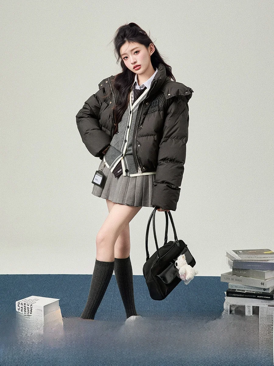 Warmth Du down Jaet Women's Zipper Hooded Coat Korean Design Sle Sweet College Slim Fit Long Sve ort Length
Warmth Du down Jaet Women's Zipper Hooded Coat Korean Design Sle Sweet College Slim Fit Long Sve ort Length