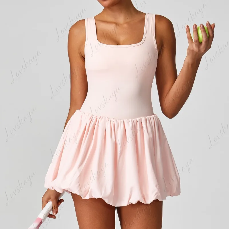 New Fake Two-piece Tennis Suit Golf Dress Women's Outdoor Leisure Fitness Dance One-piece Quick-drying Suit
New Fake Two-piece Tennis Suit Golf Dress Women's Outdoor Leisure Fitness Dance One-piece Quick-drying Suit