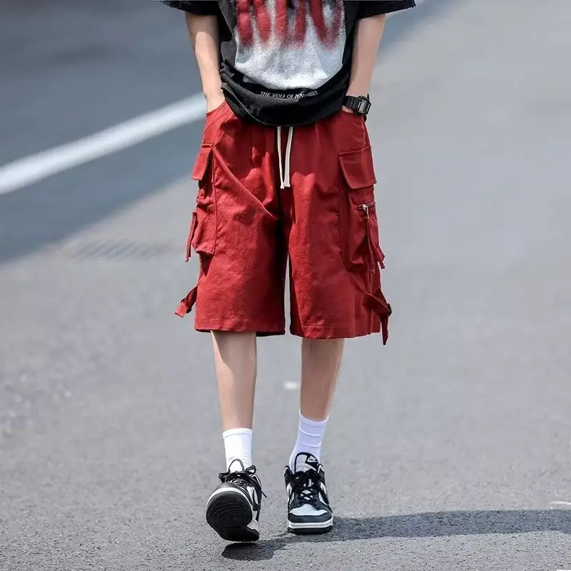 Summer Men's Casual Burgundy Cargo Shorts Hip Hop Street Wear Big Size Knee-Length Lightweight Trendy and Functional
Summer Men's Casual Burgundy Cargo Shorts Hip Hop Street Wear Big Size Knee-Length Lightweight Trendy and Functional