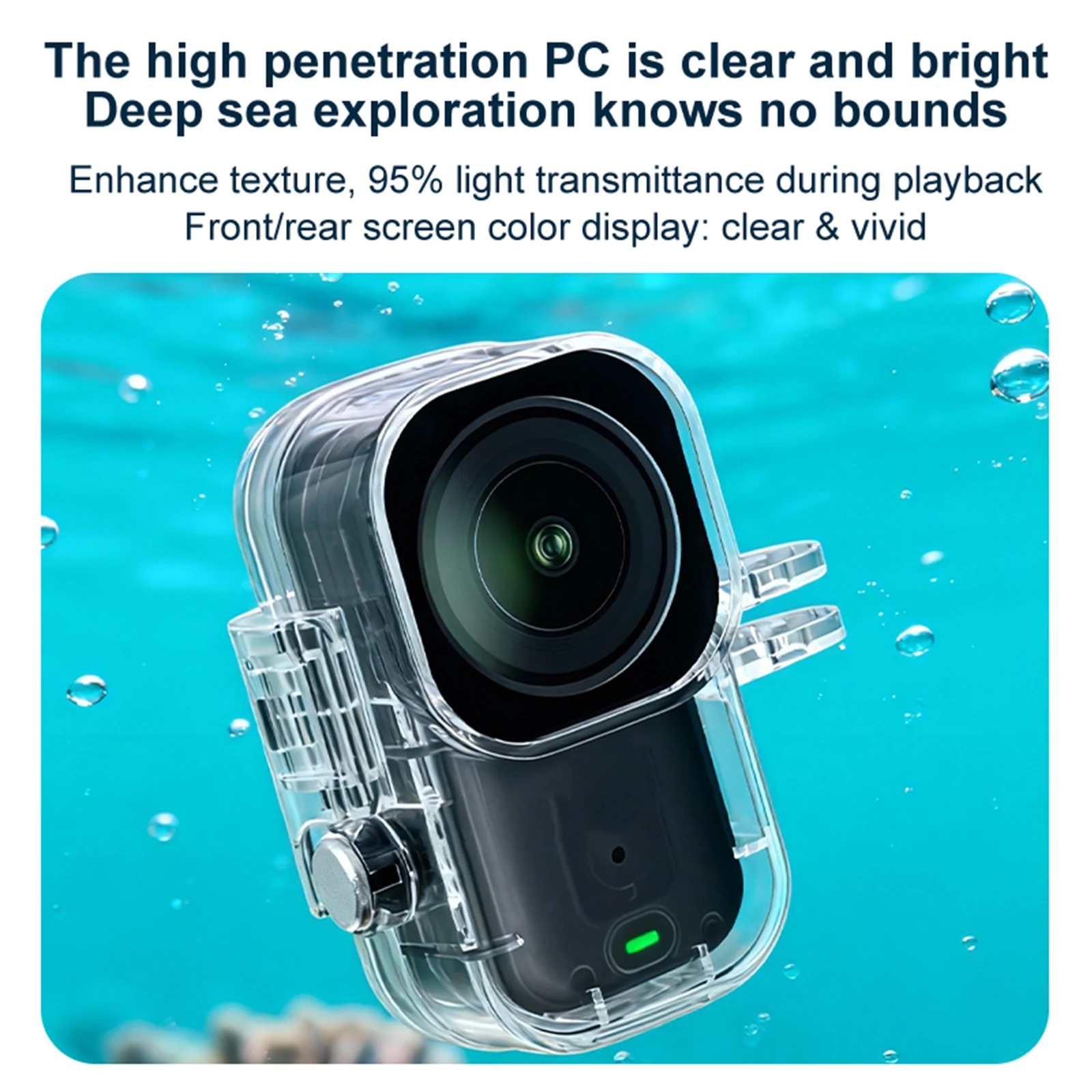 Transparent PC Protective Shell for DJI Osmo Nano, 45M Waterproof Sports Camera Cover with Tempered Glass Lens Accessories
Transparent PC Protective Shell for DJI Osmo Nano, 45M Waterproof Sports Camera Cover with Tempered Glass Lens Accessories
