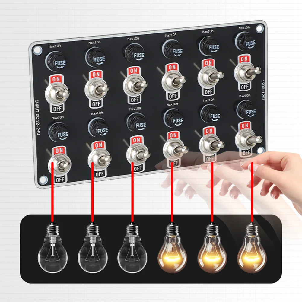 For Marine Navigation As Shown In The Figure Rocker Switch Panel Independent Switch Control Rv Control Panel Overload Protection
For Marine Navigation As Shown In The Figure Rocker Switch Panel Independent Switch Control Rv Control Panel Overload Protection