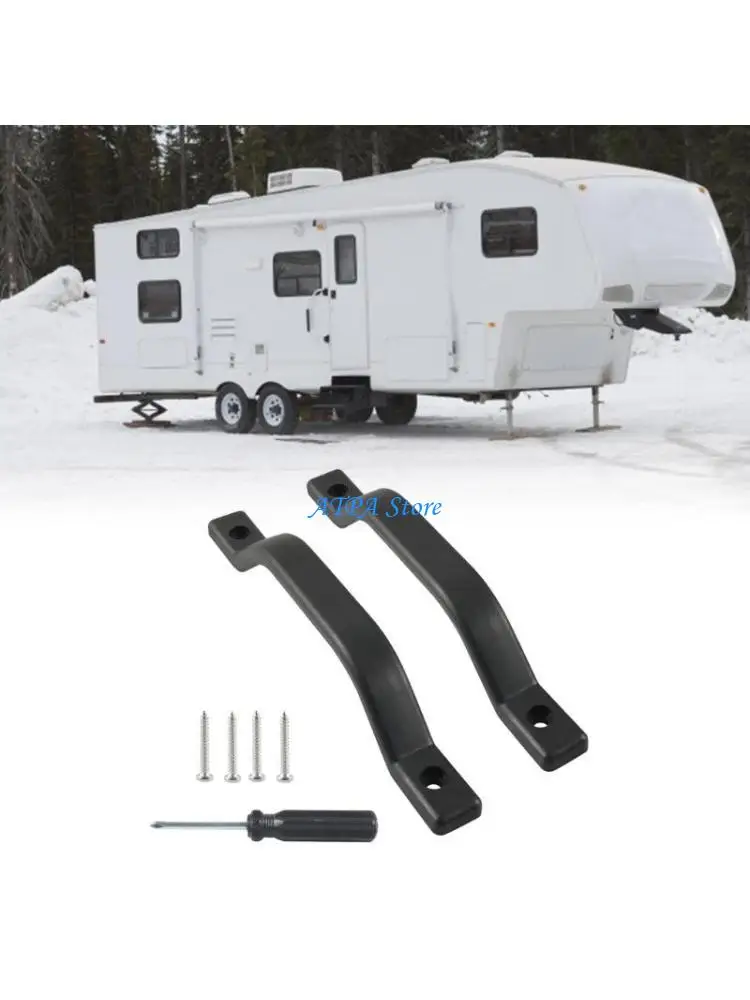 U13C 2pcs Replacement Grab Bar Door Handle RVs Grab Assist Handle Universal 9.6Inch Exterior Assist Handle for Trailer Black
U13C 2pcs Replacement Grab Bar Door Handle RVs Grab Assist Handle Universal 9.6Inch Exterior Assist Handle for Trailer Black