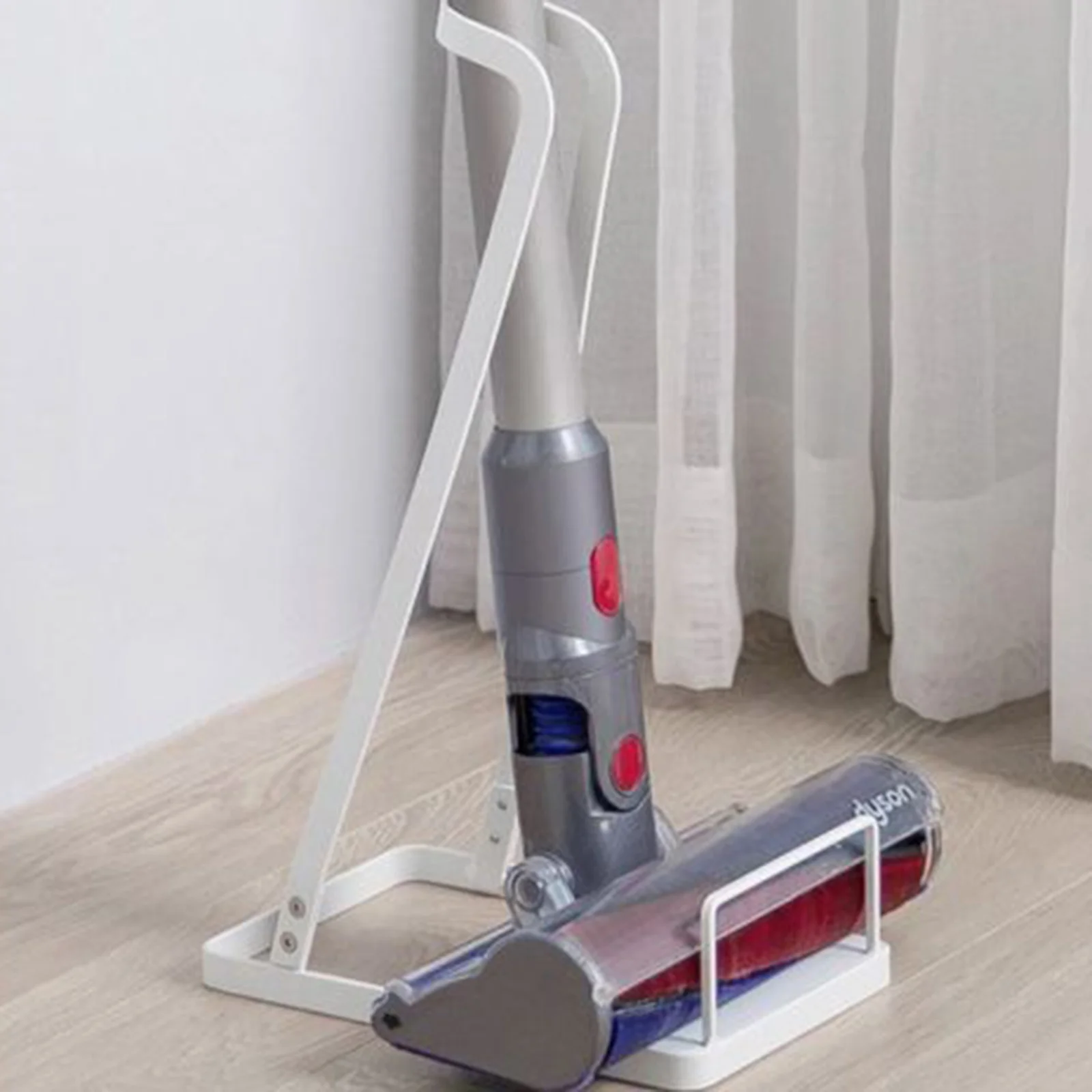 Universal Vacuum Stand No Drill Storage Bracket Sturdy Metal Design For Stick Vacuums for Space Saving
Universal Vacuum Stand No Drill Storage Bracket Sturdy Metal Design For Stick Vacuums for Space Saving