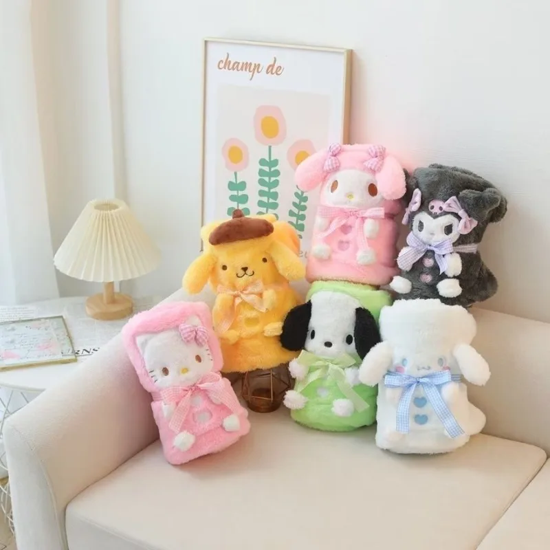 Многофункциональное одеяло Sanrio My Melody Hello Kitty с мультяшной анимацией, высококачественное шаль «два в одном», одеяло двойного назначения
Многофункциональное одеяло Sanrio My Melody Hello Kitty с мультяшной анимацией, высококачественное шаль «два в одном», одеяло двойного назначения