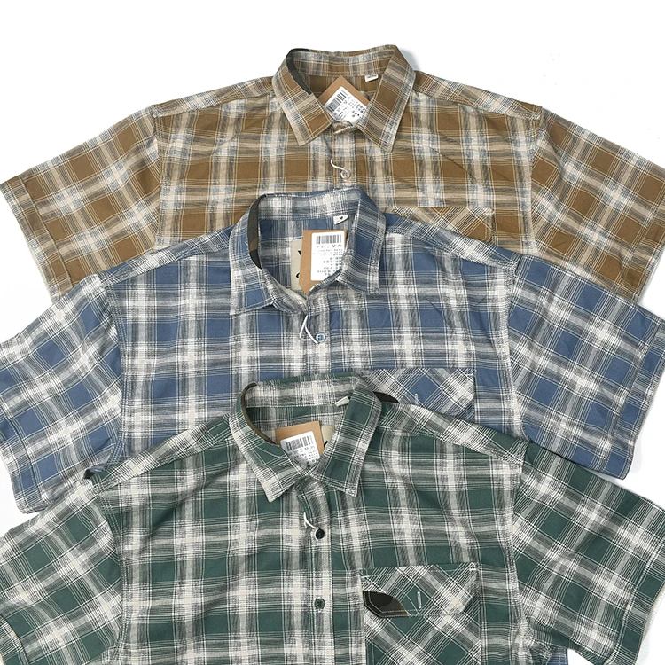 Summer New Japanese Retro Short-Sleeve Plaid Patchwork Shirt Men's Fashion 100% Cotton Washed Old Loose Comfort Casual Blouses
Summer New Japanese Retro Short-Sleeve Plaid Patchwork Shirt Men's Fashion 100% Cotton Washed Old Loose Comfort Casual Blouses
