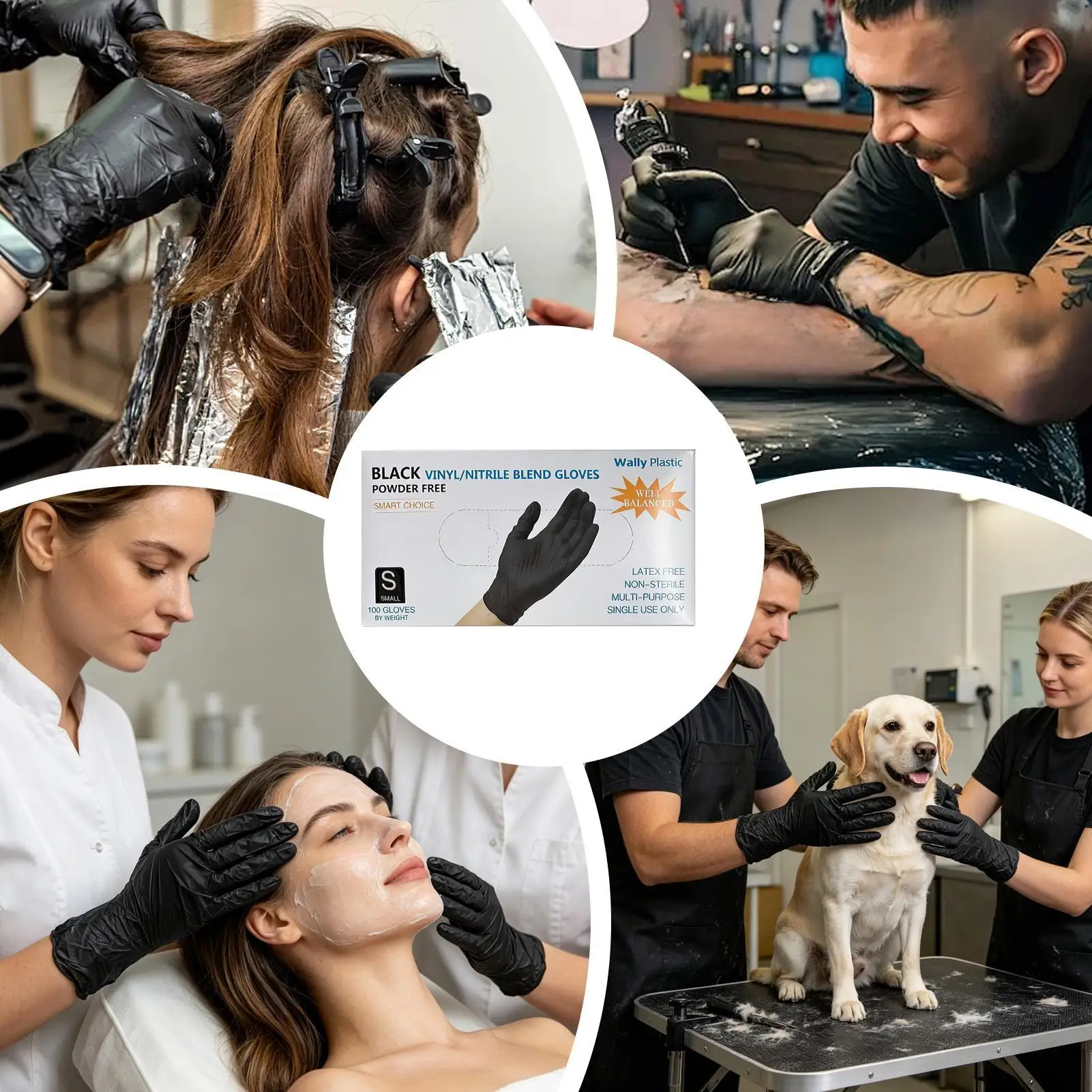 Hair Dye Black Gloves 100 Pieces Waterproof Mittens Professional Makeup Gloves For Professionals Enthusiasts Barbers Makeup
Hair Dye Black Gloves 100 Pieces Waterproof Mittens Professional Makeup Gloves For Professionals Enthusiasts Barbers Makeup