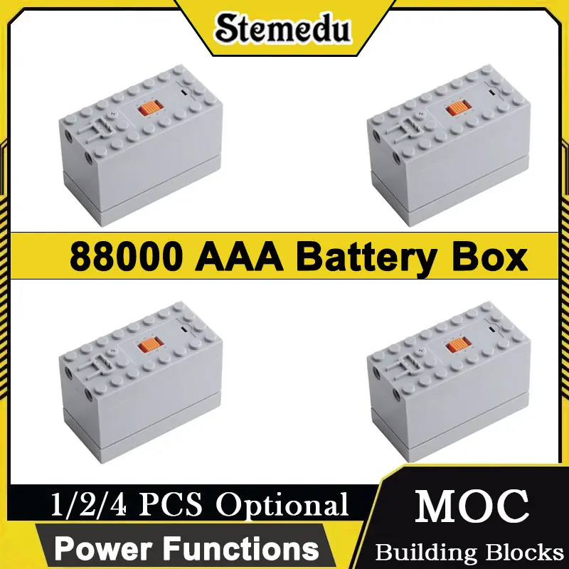 88000 силовых функций, батарейный отсек AAA для Legoeds MOC, поезда, двигателя, строительного блока, технические детали, совместимые с радиоуправляемыми игрушками
88000 силовых функций, батарейный отсек AAA для Legoeds MOC, поезда, двигателя, строительного блока, технические детали, совместимые с радиоуправляемыми игрушками