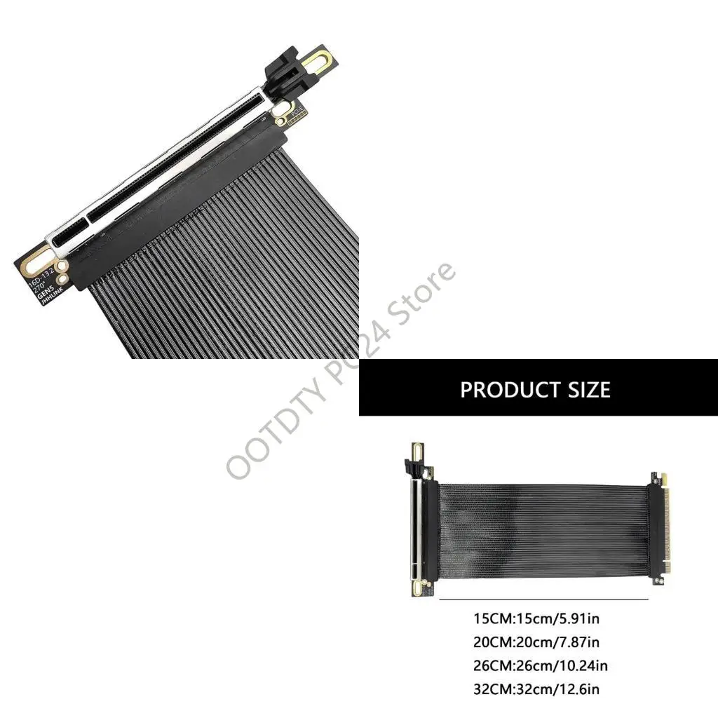 H7BA PCIE 5.0 X16 Extension Cable Bidirectional Bandwidth 270° ReverseRight Angled Featuring Multiple Layer High frequency
H7BA PCIE 5.0 X16 Extension Cable Bidirectional Bandwidth 270° ReverseRight Angled Featuring Multiple Layer High frequency