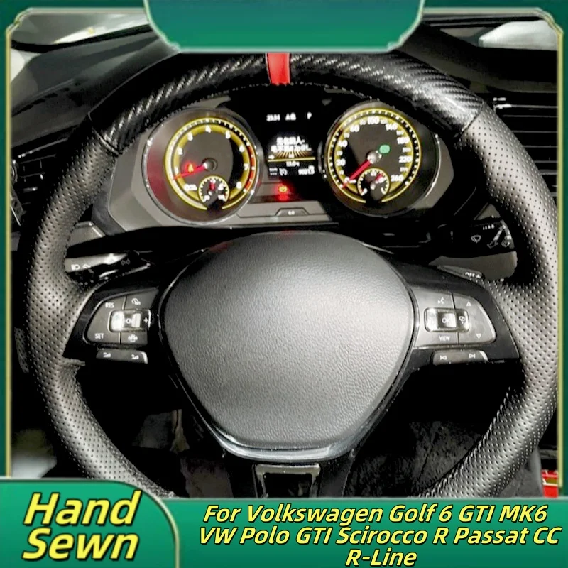 Car Steering Wheel Cover Hand-Sewn Genuine Leather For Volkswagen Golf 6 GTI MK6 VW Polo GTI Scirocco R Passat CC R-Line
Car Steering Wheel Cover Hand-Sewn Genuine Leather For Volkswagen Golf 6 GTI MK6 VW Polo GTI Scirocco R Passat CC R-Line