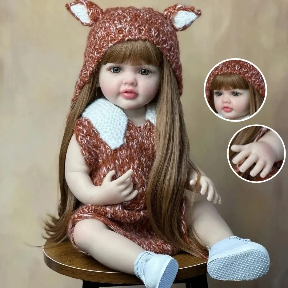 BZDOLL 55cm 22inch Lifelike Reborn Baby Newborn Doll with Full Soft Vinyl Body Princess Toddler Bebe Birthday Gift
BZDOLL 55cm 22inch Lifelike Reborn Baby Newborn Doll with Full Soft Vinyl Body Princess Toddler Bebe Birthday Gift