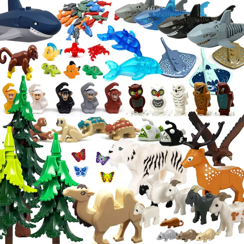 MOC Animals Building Blocks Forest Zoo Saber Toothed Tiger Bear Elk Elephant Eagle Shark Monkey Lion Mini Brick Toy Kid Gift S09
MOC Animals Building Blocks Forest Zoo Saber Toothed Tiger Bear Elk Elephant Eagle Shark Monkey Lion Mini Brick Toy Kid Gift S09