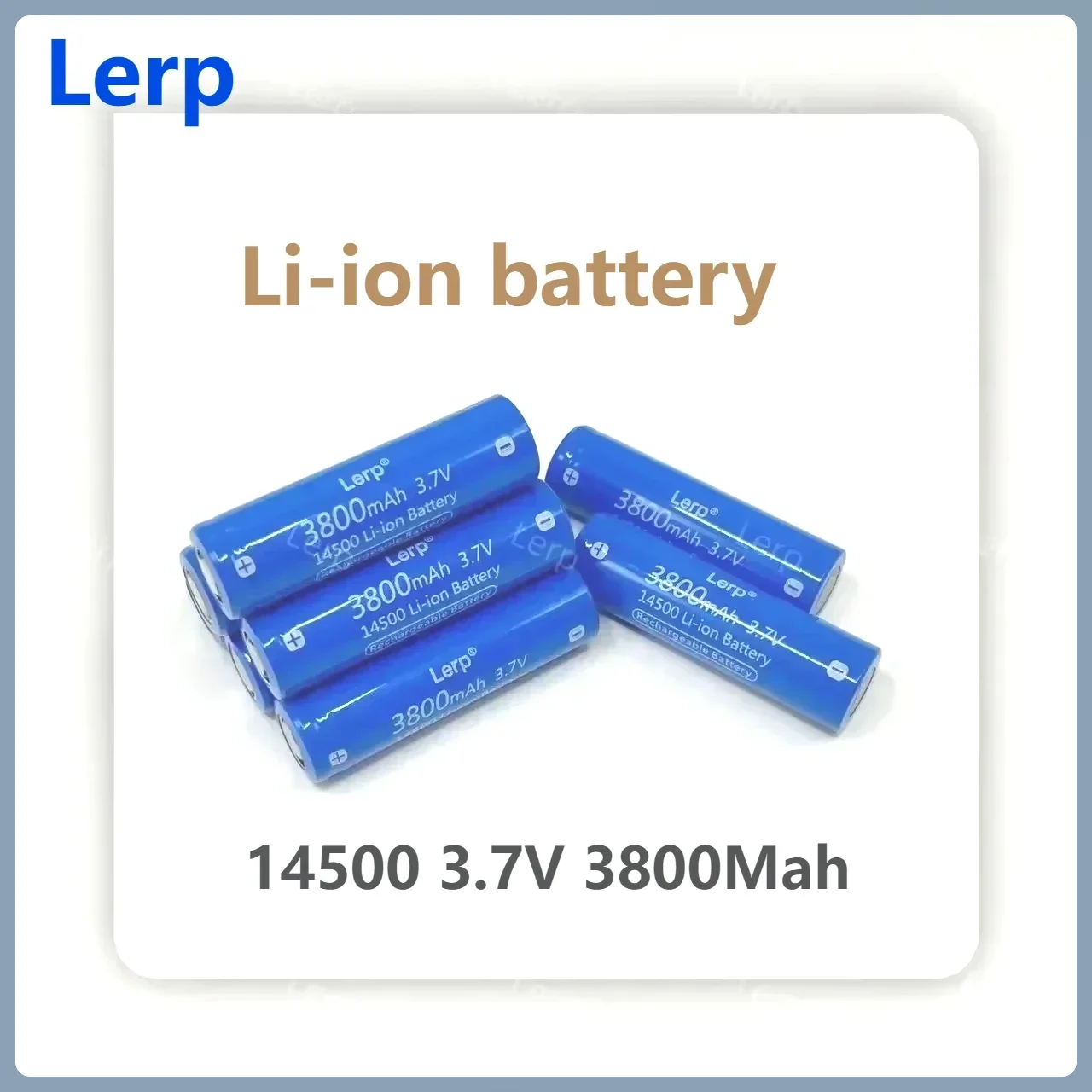 Large capacity rechargeable lithium-ion batteries 3.7V 14500 3800mAh, used for electric toothbrushes and razors, 3500
Large capacity rechargeable lithium-ion batteries 3.7V 14500 3800mAh, used for electric toothbrushes and razors, 3500