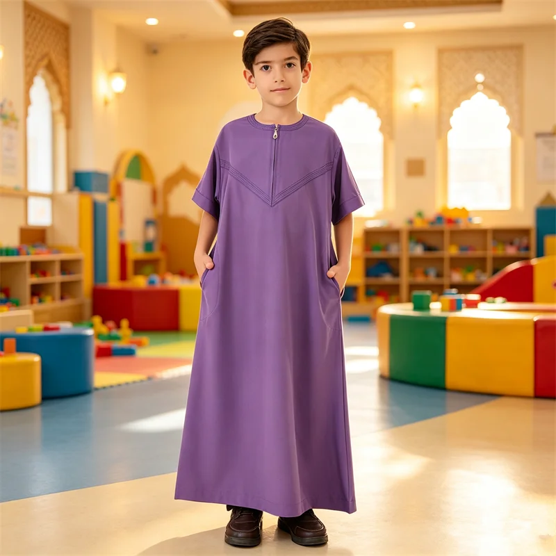 Boys Middle Eastern Traditional Thobe Kaftan Ramadan Muslim Arab Dubai Malaysian Kids Clothing Jubba Thoub Eid Daffah Dishdasha
Boys Middle Eastern Traditional Thobe Kaftan Ramadan Muslim Arab Dubai Malaysian Kids Clothing Jubba Thoub Eid Daffah Dishdasha