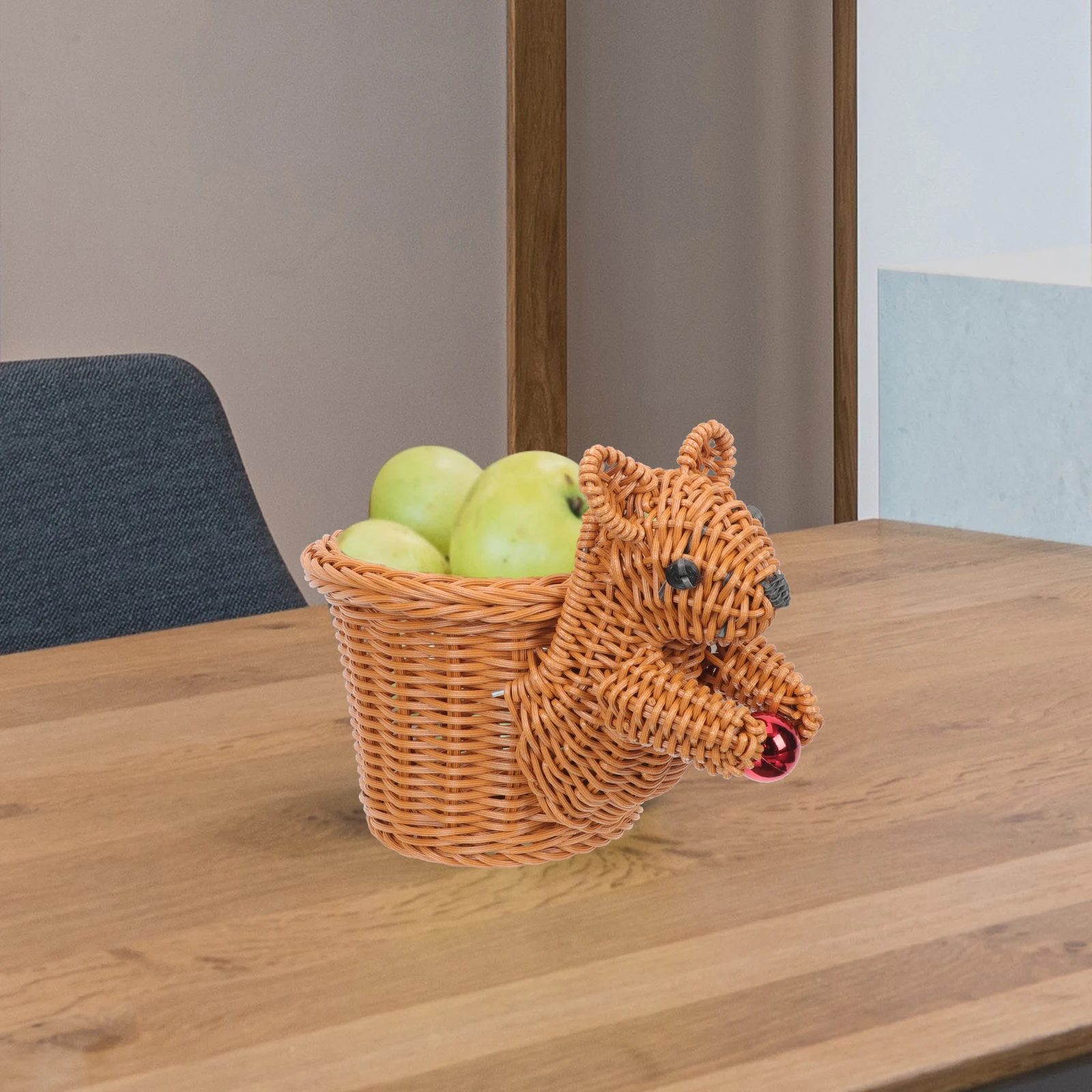 Squirrel Shaped Storage Basket Plastic Woven Tray Snacks Bread Container Portable Household Food Dry Fruit Nut Candy
Squirrel Shaped Storage Basket Plastic Woven Tray Snacks Bread Container Portable Household Food Dry Fruit Nut Candy