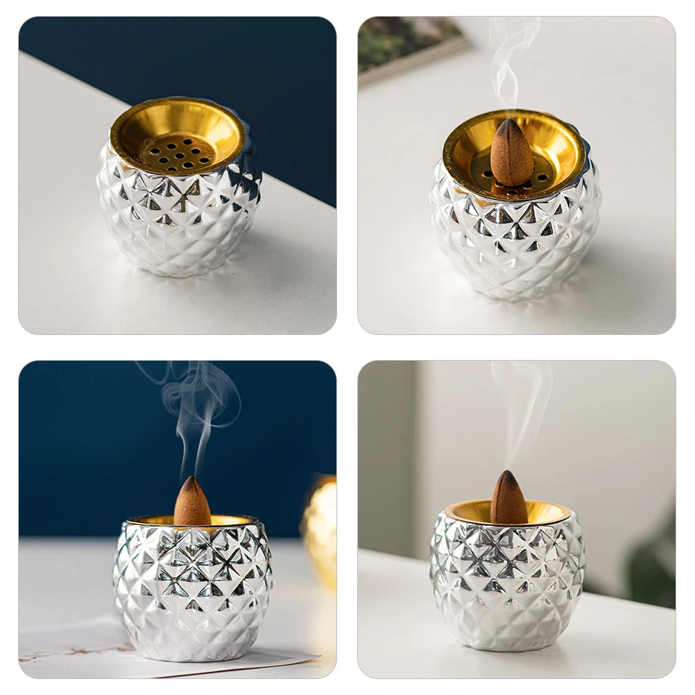 Ceramic Incense Burner Classic Aroma Therapy Censer Desktop Incense Cone Holder Home Decoration Purifier Ornament
Ceramic Incense Burner Classic Aroma Therapy Censer Desktop Incense Cone Holder Home Decoration Purifier Ornament