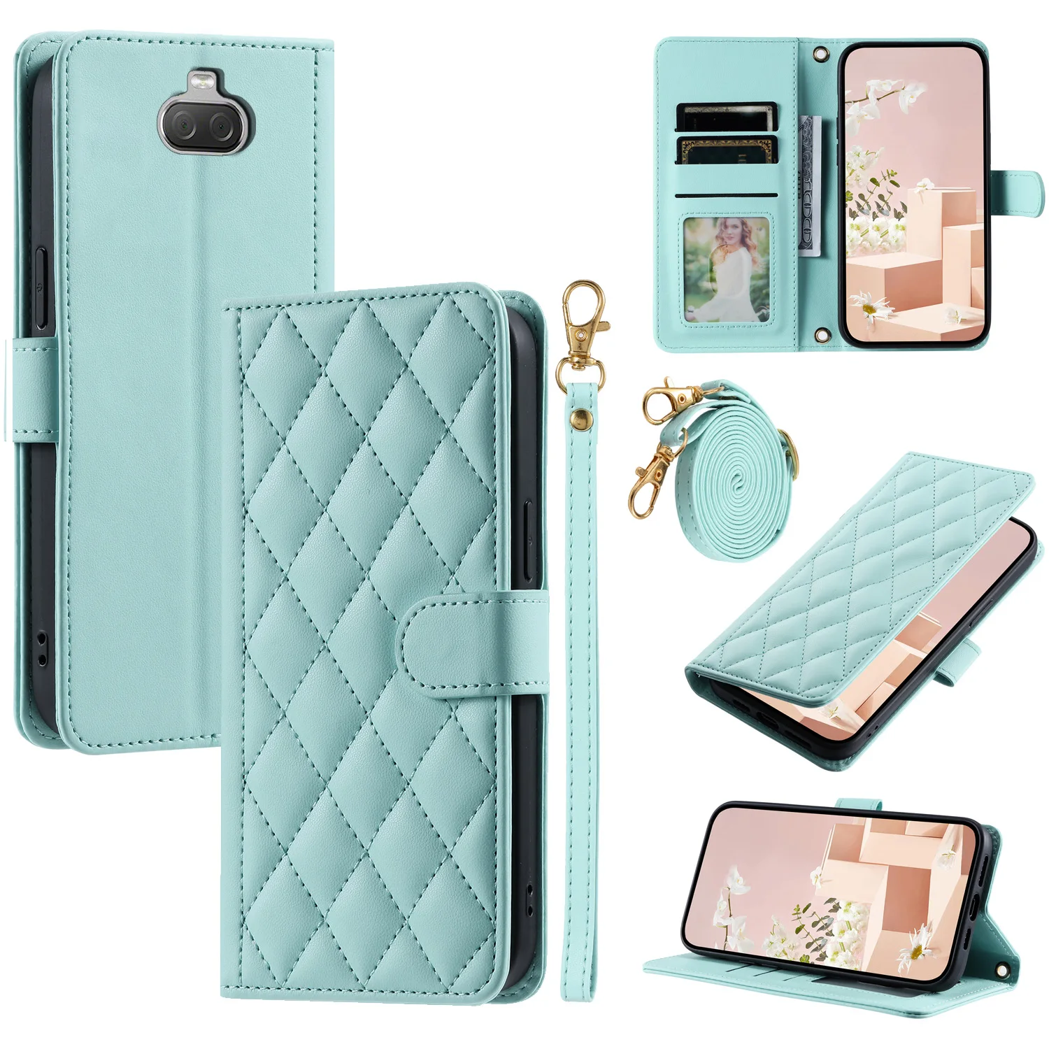For Sony Xperia 10 Phone Case Crossbody Back Long Lanyard Silicone Protective Case Flip Leather Case
For Sony Xperia 10 Phone Case Crossbody Back Long Lanyard Silicone Protective Case Flip Leather Case