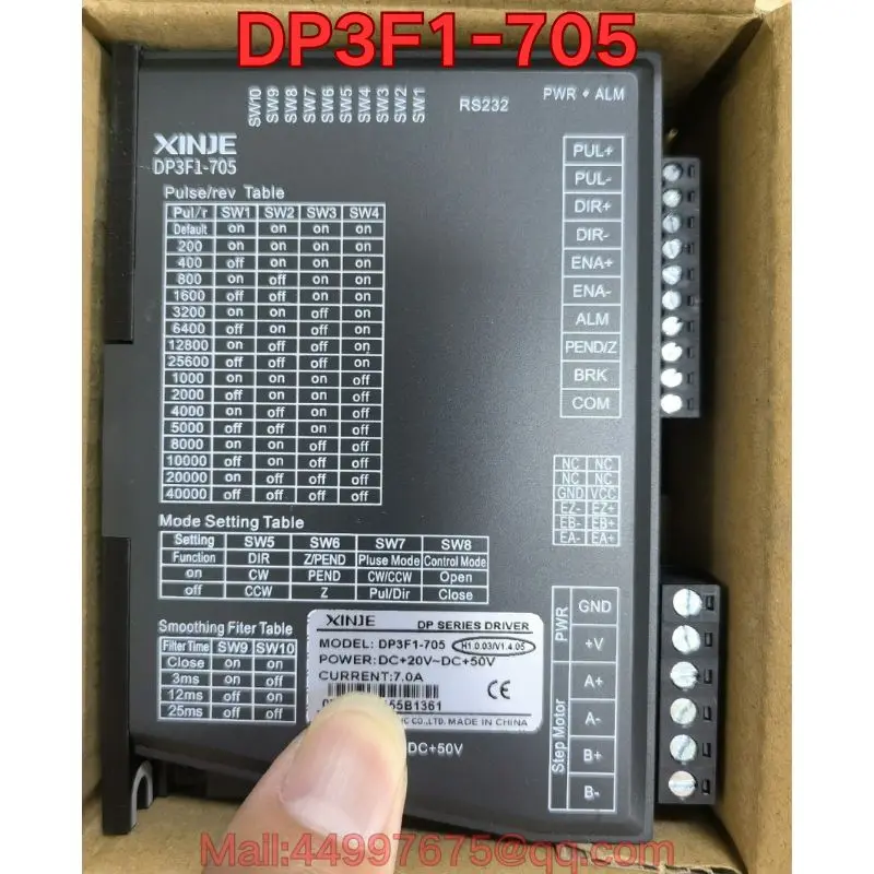 New DP3F1-705 stepper driver
New DP3F1-705 stepper driver