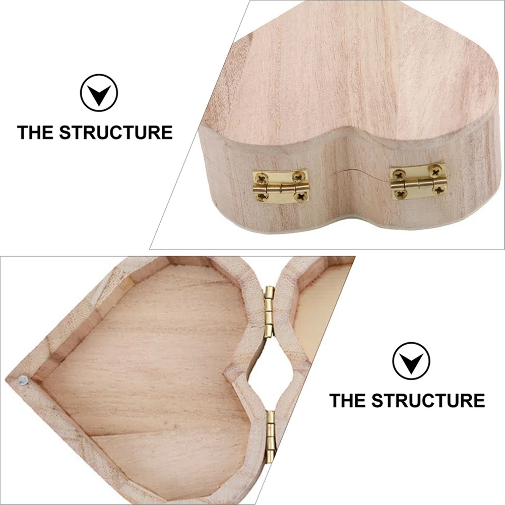 4Pcs Heart Wooden Jewelry Boxes Stylish Storage Cases for Valentine's Day Perfect Gift and Jewelry Organizer Wooden Heart Box
4Pcs Heart Wooden Jewelry Boxes Stylish Storage Cases for Valentine's Day Perfect Gift and Jewelry Organizer Wooden Heart Box