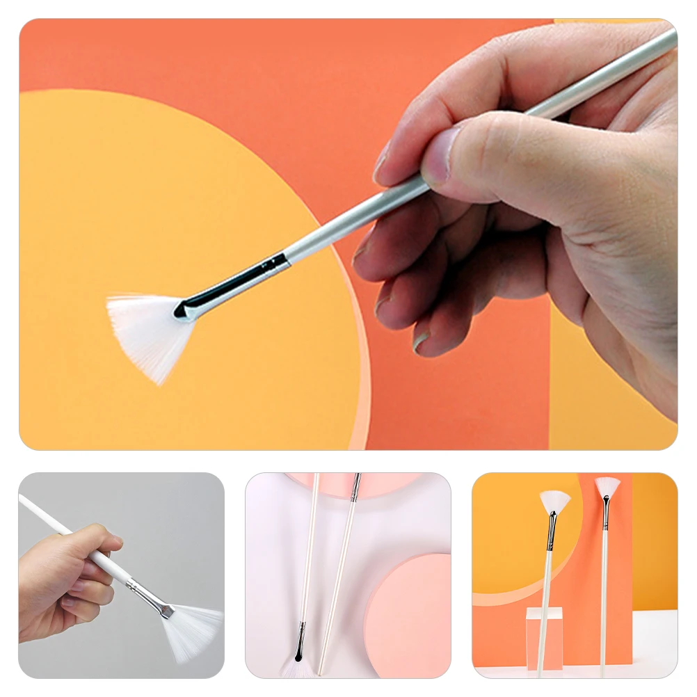 6pcs Facial Mask Brush Fan Shape Short Hair Artificial Fiber Women Face Skincare Portable Makeup Tool Professional Use
6pcs Facial Mask Brush Fan Shape Short Hair Artificial Fiber Women Face Skincare Portable Makeup Tool Professional Use