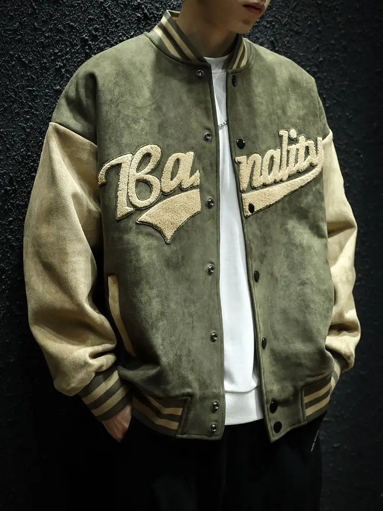 Spring and autumn retro green bomber jacket men's handsome ins embroidery trend couple baseball uniform men
Spring and autumn retro green bomber jacket men's handsome ins embroidery trend couple baseball uniform men