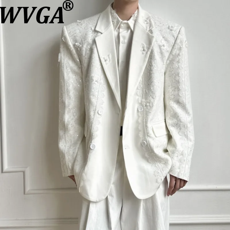 WVGA Spring Autumn New Men's Heavy Three-Dimensional Butterfly Flower Lace Embroidered Blazer Niche Chic Casual Coats Ins W21623
WVGA Spring Autumn New Men's Heavy Three-Dimensional Butterfly Flower Lace Embroidered Blazer Niche Chic Casual Coats Ins W21623